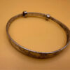 Vintage China Floral Flowers Design Bangle Bracelet Sterling Silver