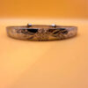 Vintage China Floral Flowers Design Bangle Bracelet Sterling Silver