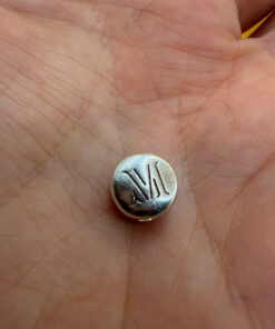 Sterling Silver  Monica Vinader Round Slider Pendant#141