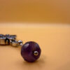 925 Sterling Silver Amethyst Paving And Drop Pendant-5cm 5.72g#116