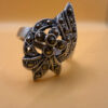 Sterling silver ring with marcasite stones size M