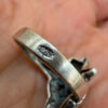 Sterling silver ring with marcasite stones size M