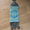 Antique Turkish Evil Eye Wall Hanging with Carpet Motif – Traditional Nazar Amulet