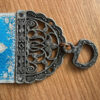 Antique Turkish Evil Eye Wall Hanging with Carpet Motif – Traditional Nazar Amulet