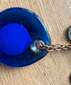 Antique Turkish Evil Eye Wall Hanging with Carpet Motif – Traditional Nazar Amulet