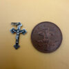 Vintage Soviet protective Orthodox 875 silver cross #109