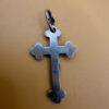 Vintage Soviet protective Orthodox 875 silver cross #109