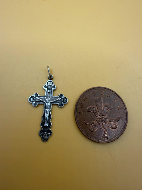 Soviet sterling silver cross #109