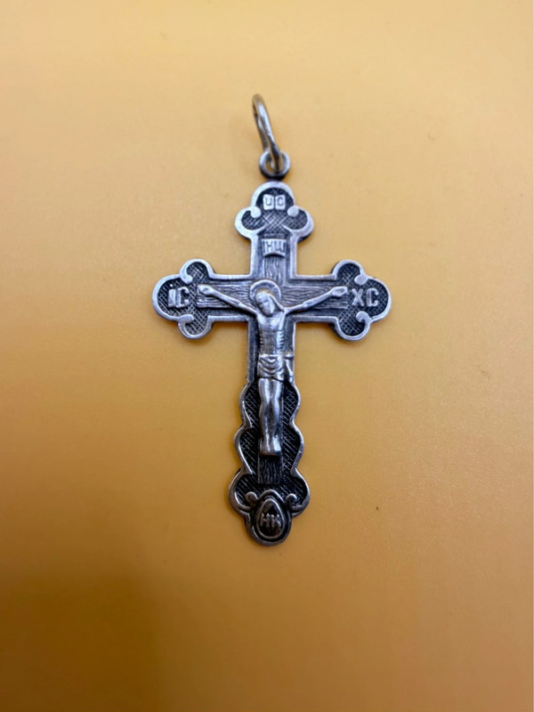 Soviet sterling silver cross #109