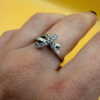 Sterling silver ring Uk size N#114