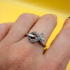Sterling silver ring Uk size N#114