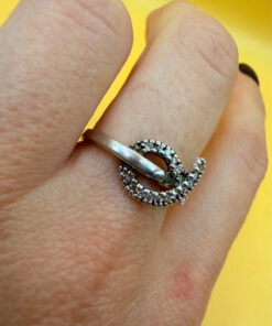 Sterling silver ring Uk size N