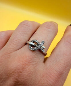Sterling silver ring Uk size N#114