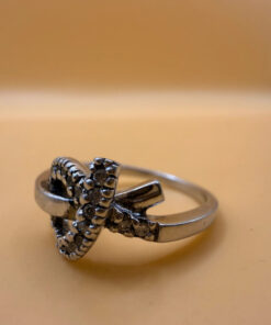 Sterling silver ring Uk size N