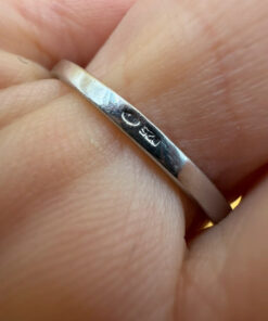 Sterling silver ring Uk size N