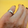 Silver ring ‘Save and Protect’, size I”