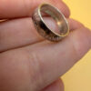 Silver ring ‘Save and Protect’, size I”