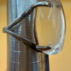 Incredible silver ring with huge rock crystal, size Y