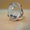 Incredible silver ring with huge rock crystal, size Y