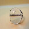 Incredible silver ring with huge rock crystal, size Y