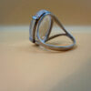 Incredible silver ring with huge rock crystal, size Y