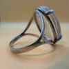 Incredible silver ring with huge rock crystal, size Y