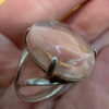 Incredible silver ring with huge rock crystal, size Y