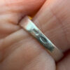 Sterling silver ring with sparkling CZ Uk size Q#114