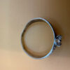 Sterling silver ring with sparkling CZ Uk size Q#114