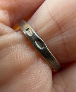 Sterling silver ring with stones Uk size O