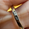Sterling silver ring with gold plated sun Uk size S#52