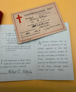 Vintage 1925 Confirmation Set | Communicants Manual + Original Card