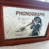 Vintage Thomas Edison Phonograph Advertising Mirror - 1970s Retro Wall Decor