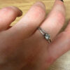 Silver ring “Save and Protect” with a stone, size O#28.