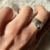 Vintage Soviet 90s, sterling silver ring Uk size O#8