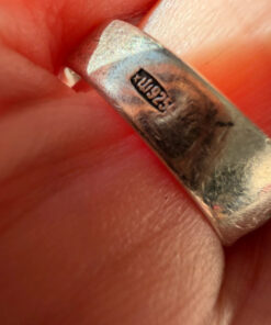 Vintage Soviet 90s, sterling silver ring Uk size O