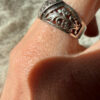 Vintage Soviet 90s, sterling silver ring Uk size O#8