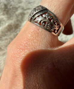 Vintage Soviet 90s, sterling silver ring Uk size O