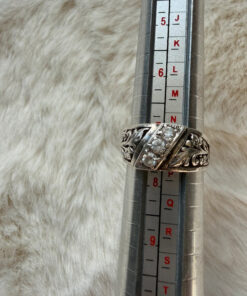 Vintage Soviet 90s, sterling silver ring Uk size O