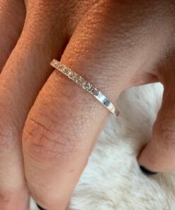 Sterling silver ring Uk size N