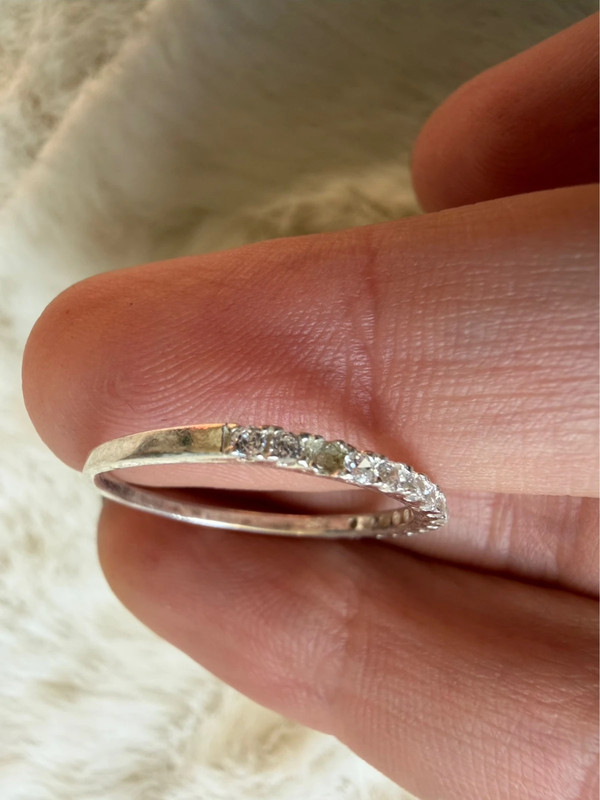 Sterling silver ring Uk size N