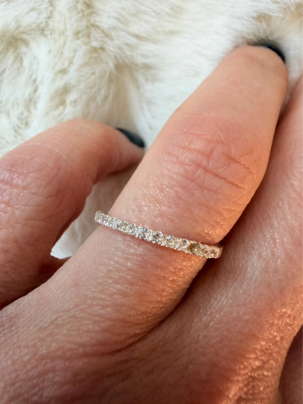 Sterling silver ring Uk size N