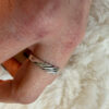 Typical Soviet sterling silver ring Uk size P