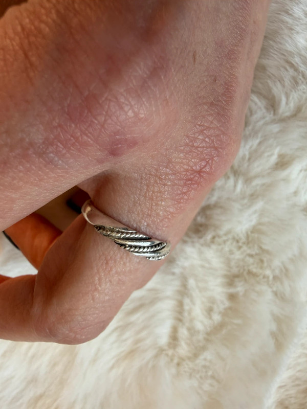 Typical Soviet sterling silver ring Uk size P