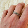 Typical Soviet sterling silver ring Uk size P