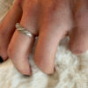 Typical Soviet sterling silver ring Uk size P
