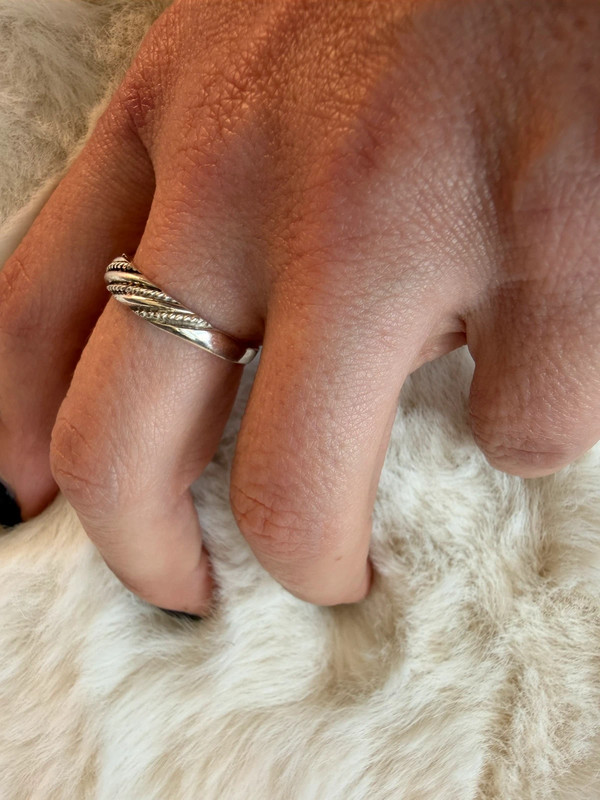 Typical Soviet sterling silver ring Uk size P