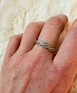 Typical Soviet sterling silver ring Uk size P