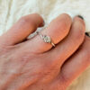 Uk size L, sterling silver ring with CZ