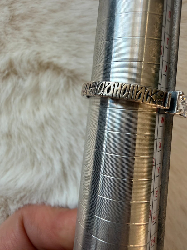 Men/women Sterling silver ring “safe and protect” size V